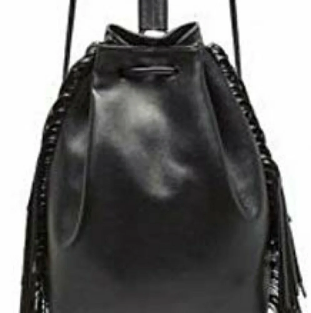 Victoria Secrets Fringed Drawstring Backpack